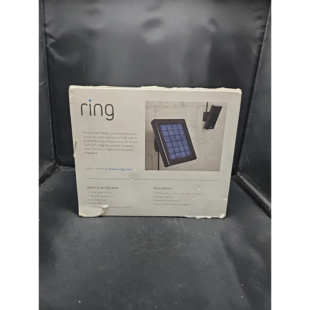 Ring Solar Panel, Compatible with Spotlight Cam Battery & Stick Up Cam Battery